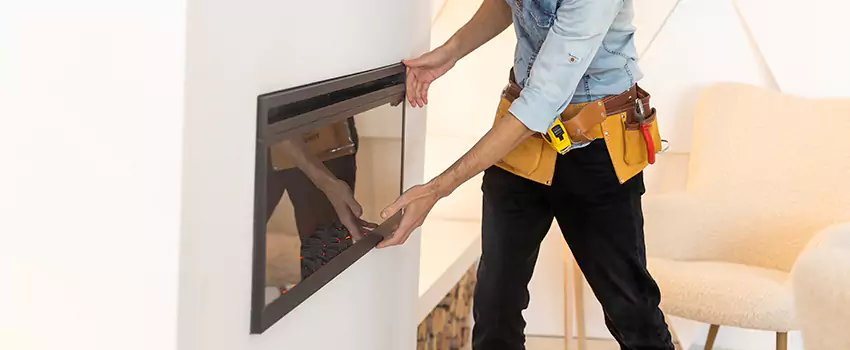 Metal Fireplace Installation in Lake Shore, Maryland