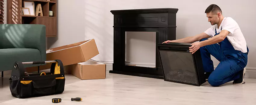 Old Rusted Metal Fireplace Repair And Replacement in Lake Shore, MD